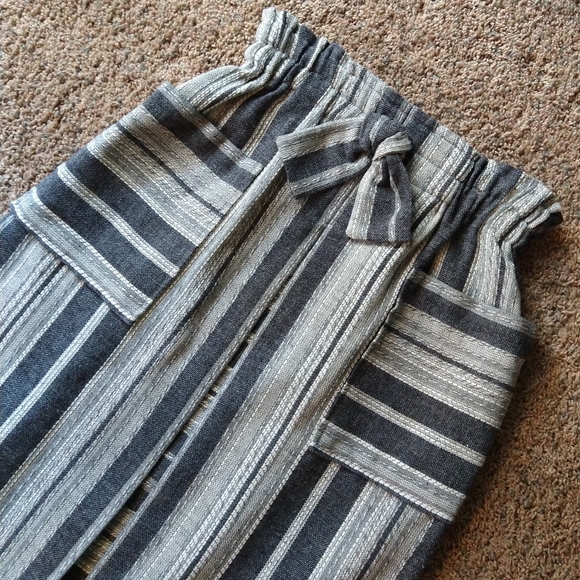 VINTAGE SKIRT paperbag waist midi S M (K9) - Picture 9 of 10